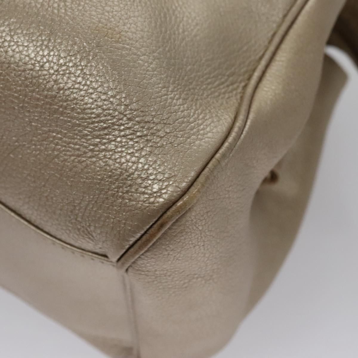 Salvatore Ferragamo Gancini Gold Leather Tote Bag (Pre-Owned) Size ONE SIZE - 20 Thumbnail