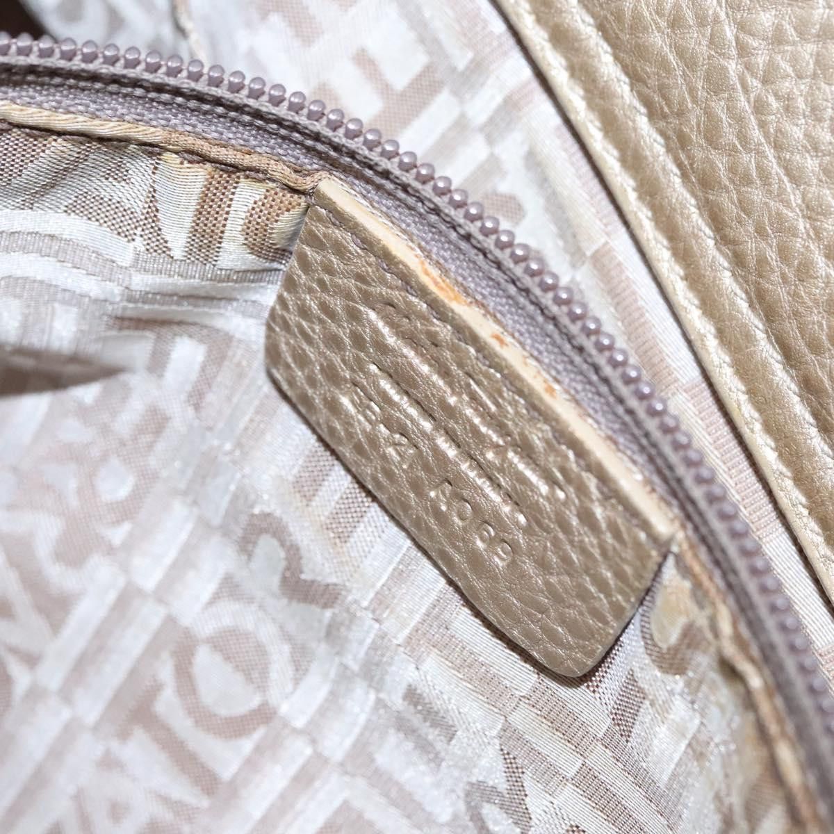 Salvatore Ferragamo Gancini Gold Leather Tote Bag (Pre-Owned) Size ONE SIZE - 10 Thumbnail