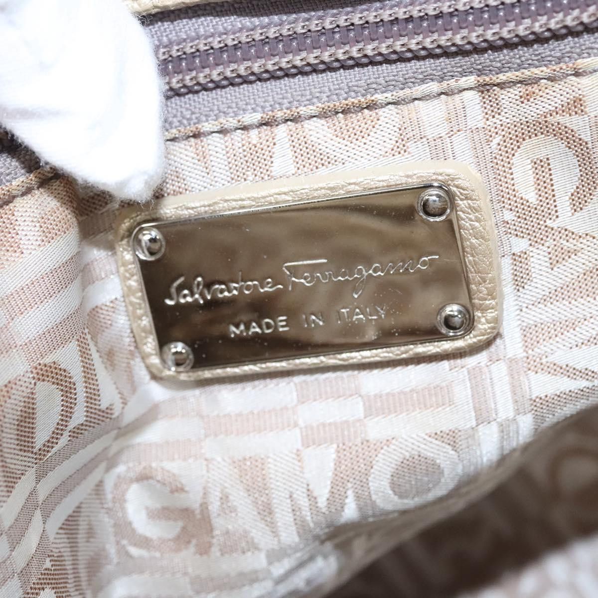 Salvatore Ferragamo Gancini Gold Leather Tote Bag (Pre-Owned) Size ONE SIZE - 12 Thumbnail