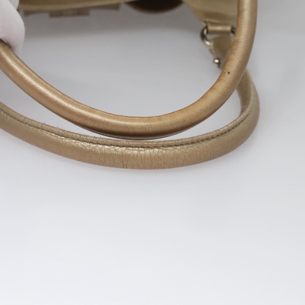 Salvatore Ferragamo Gancini Gold Leather Tote Bag (Pre-Owned) Size ONE SIZE - 15 Thumbnail