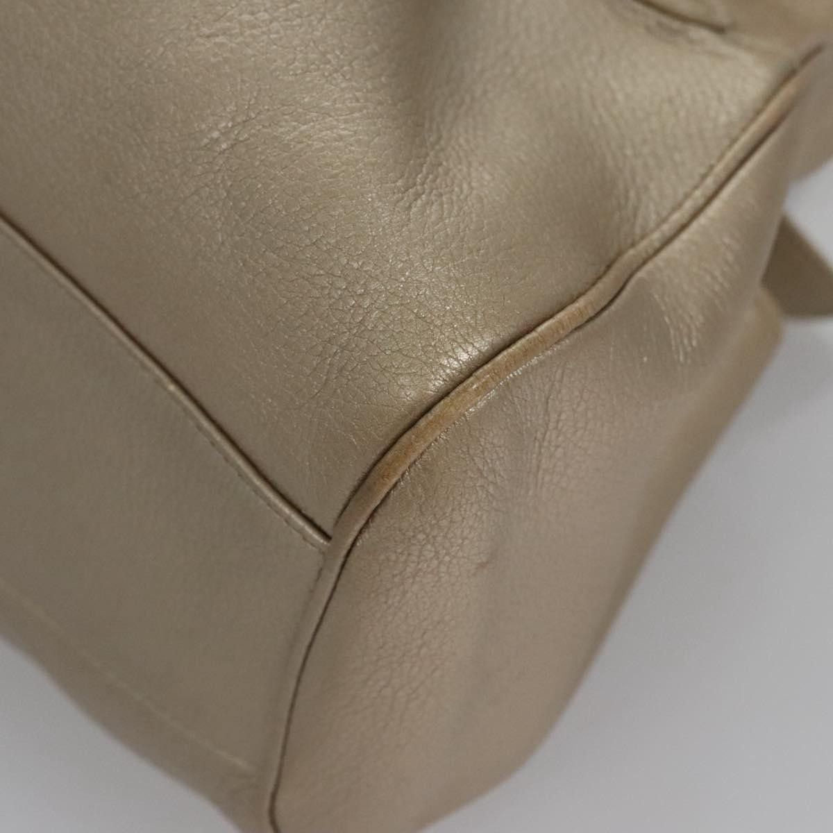 Salvatore Ferragamo Gancini Gold Leather Tote Bag (Pre-Owned) Size ONE SIZE - 18 Thumbnail