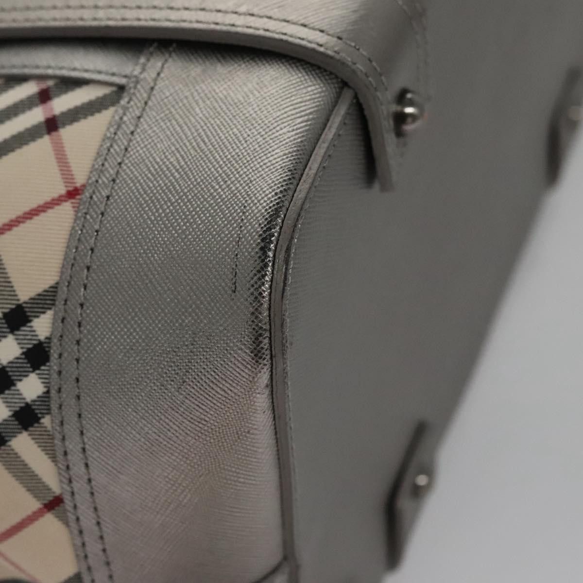 Burberry Nova Check Beige Canvas Tote Bag (Pre-Owned) Size ONE SIZE - 7 Thumbnail