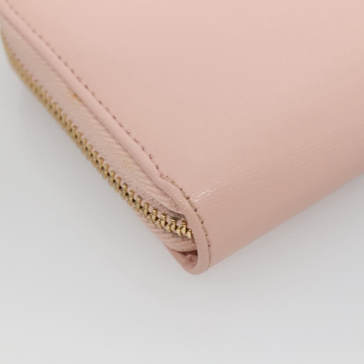Salvatore Ferragamo Gancio Pink Leather Wallet (Pre-Owned) Size ONE SIZE - 10 Thumbnail
