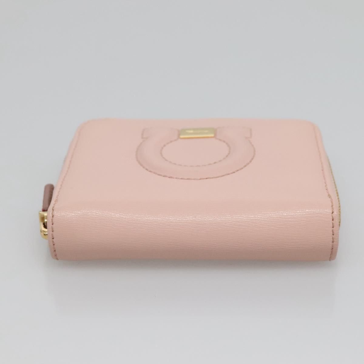 Salvatore Ferragamo Gancio Pink Leather Wallet (Pre-Owned) Size ONE SIZE - 6 Thumbnail
