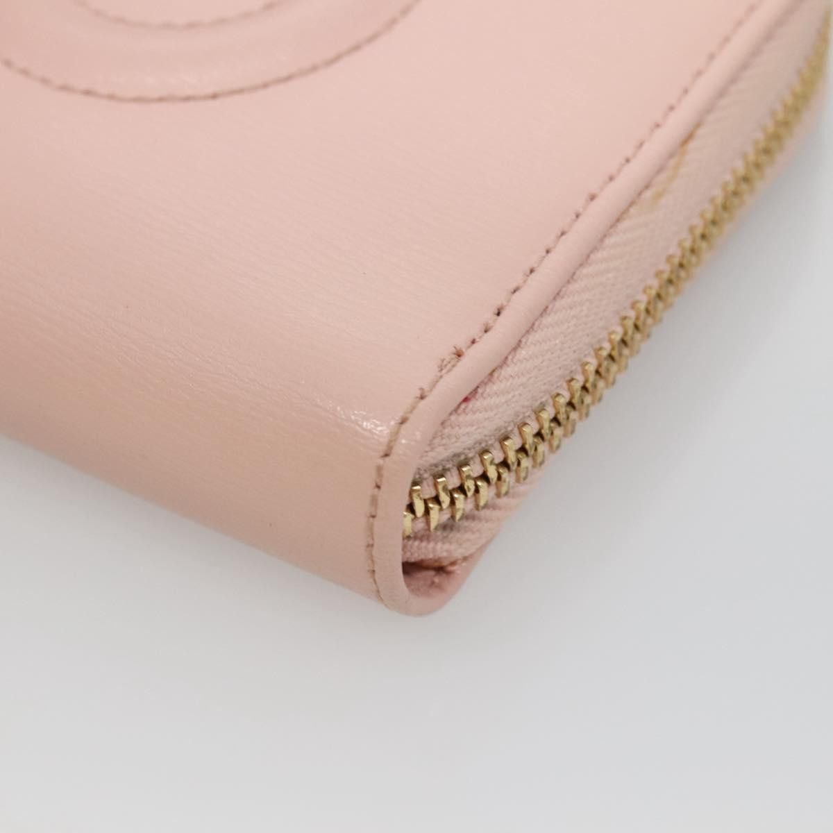 Salvatore Ferragamo Gancio Pink Leather Wallet (Pre-Owned) Size ONE SIZE - 7 Thumbnail
