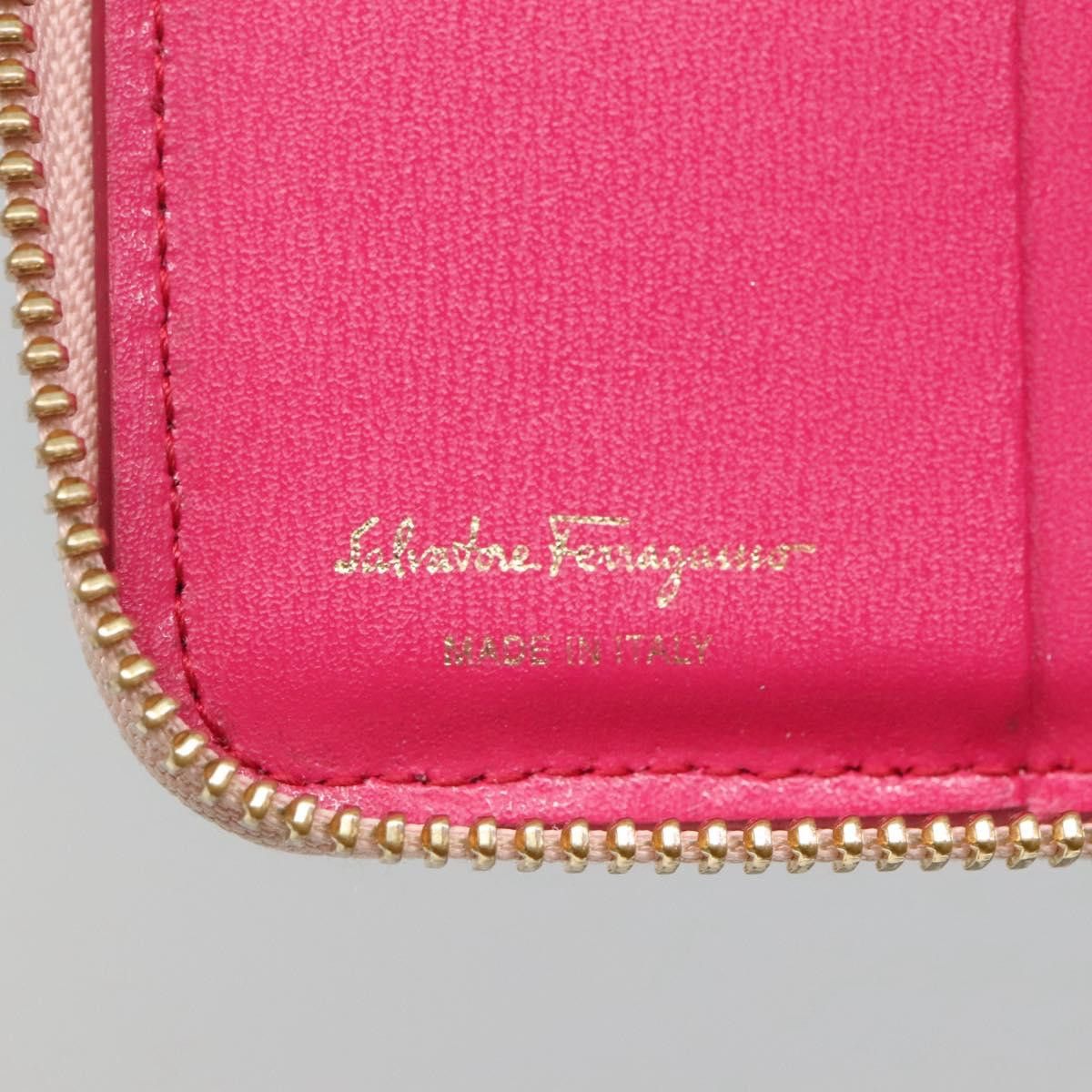 Salvatore Ferragamo Gancio Pink Leather Wallet (Pre-Owned) Size ONE SIZE - 16 Thumbnail