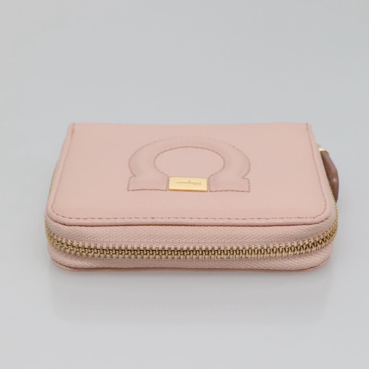 Salvatore Ferragamo Gancio Pink Leather Wallet (Pre-Owned) Size ONE SIZE - 5 Thumbnail