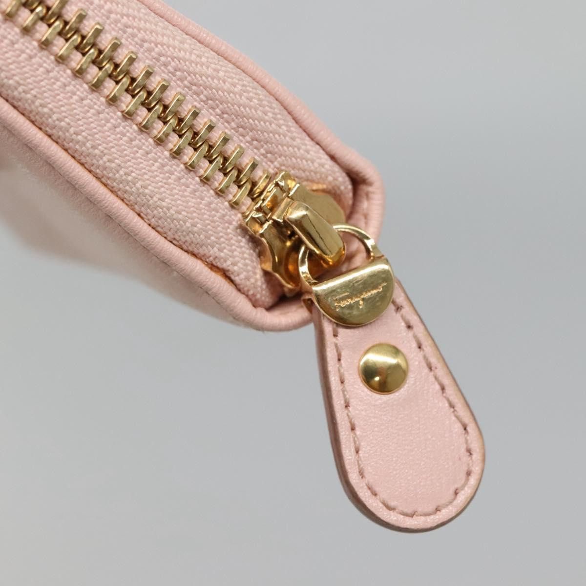 Salvatore Ferragamo Gancio Pink Leather Wallet (Pre-Owned) Size ONE SIZE - 11 Thumbnail