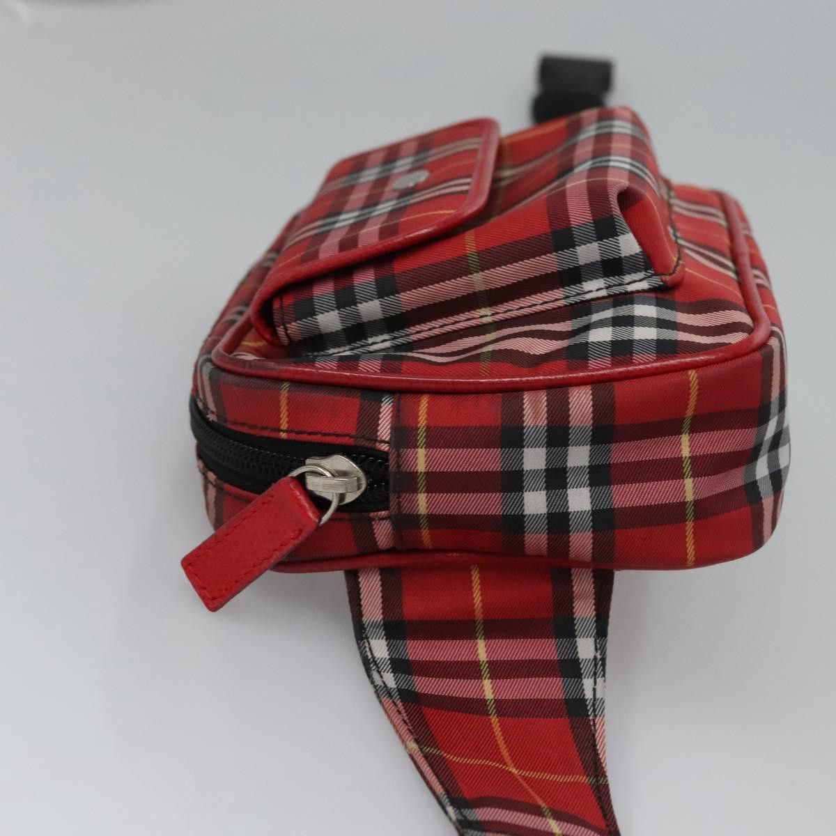 Burberry Nova Check Red Synthetic Shoulder Bag (Pre-Owned) Size ONE SIZE - 4 Thumbnail
