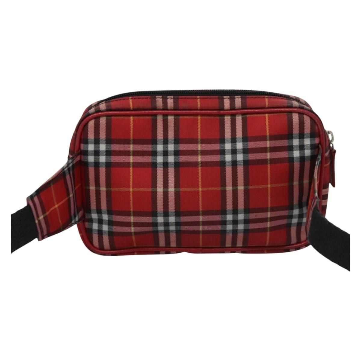 Burberry Nova Check Red Synthetic Shoulder Bag (Pre-Owned) Size ONE SIZE - 2 Thumbnail