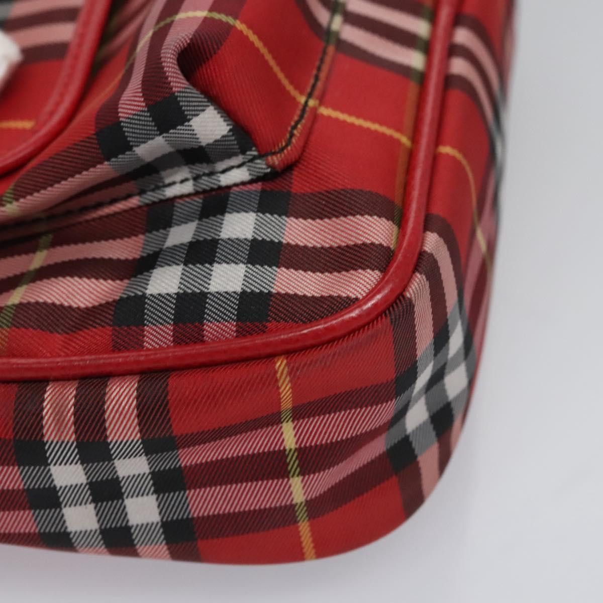 Burberry Nova Check Red Synthetic Shoulder Bag (Pre-Owned) Size ONE SIZE - 7 Thumbnail