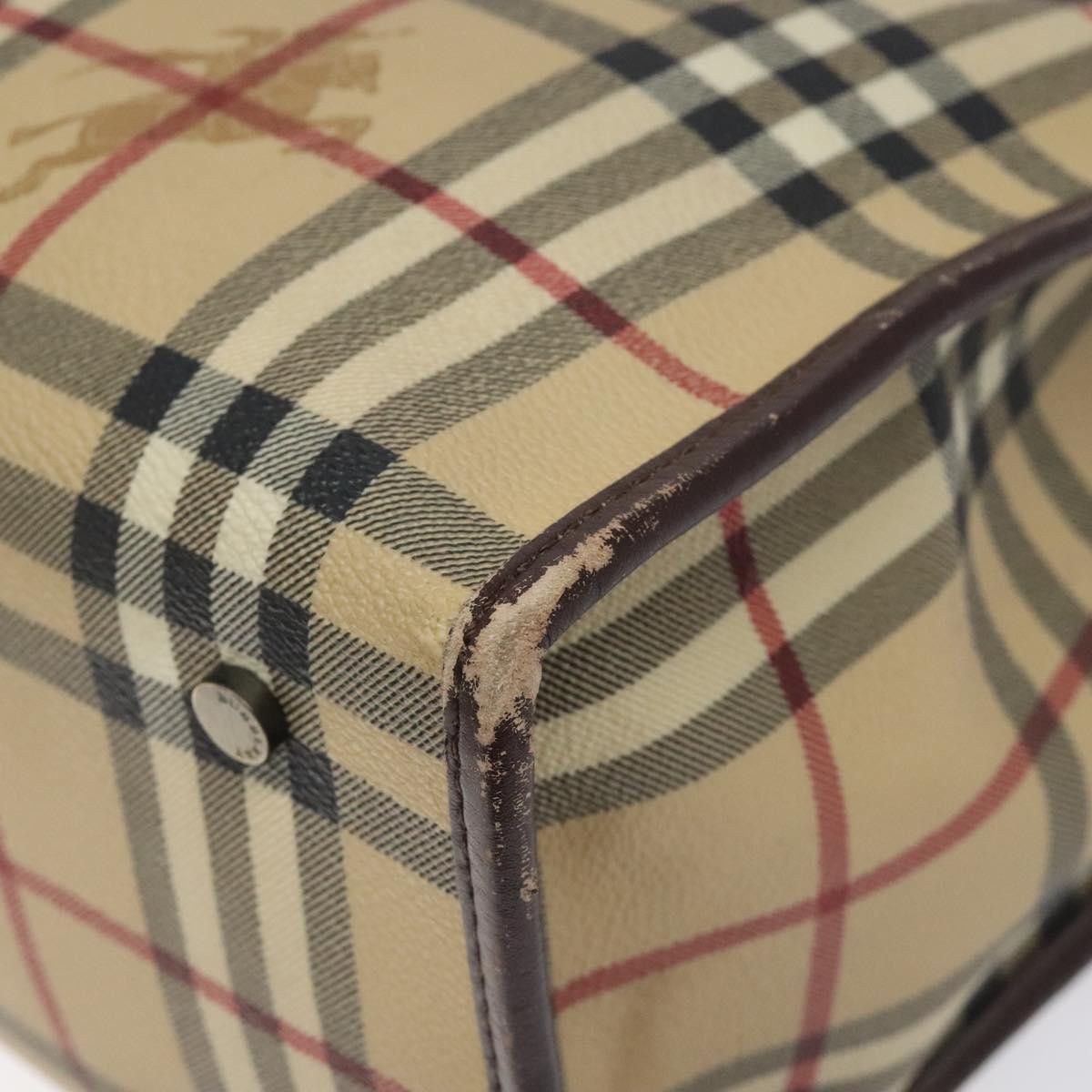Burberry Nova Check Beige Canvas Tote Bag (Pre-Owned) Size ONE SIZE - 9 Thumbnail