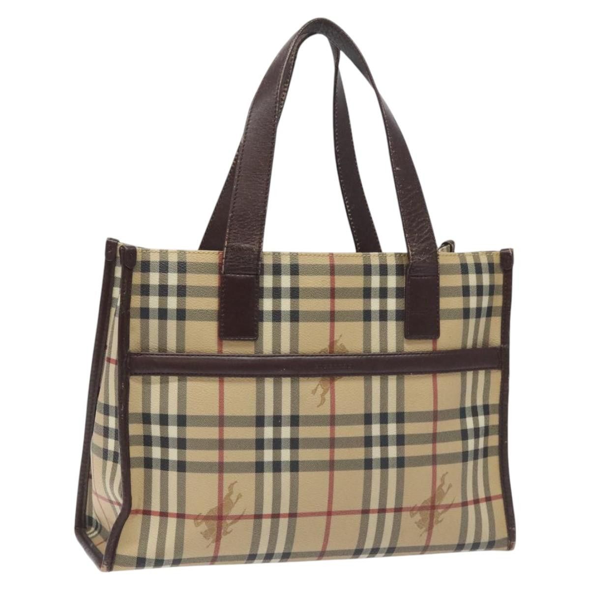 Burberry Nova Check Beige Canvas Tote Bag (Pre-Owned) Size ONE SIZE - 18 Thumbnail