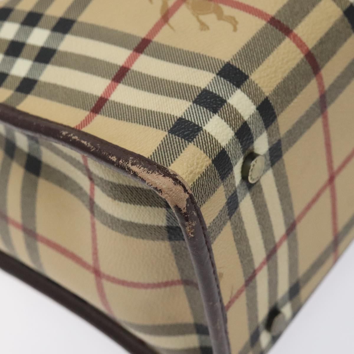 Burberry Nova Check Beige Canvas Tote Bag (Pre-Owned) Size ONE SIZE - 10 Thumbnail