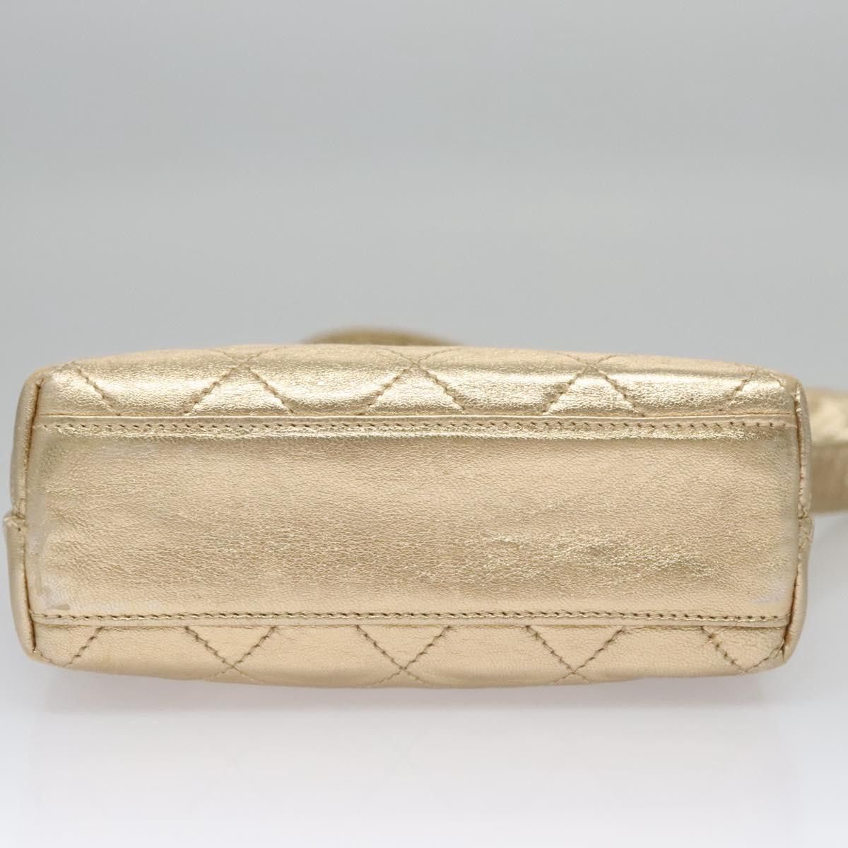 Chanel Quilted Gold Leather Shoulder Bag (Pre-Owned) Size ONE SIZE - 6 Thumbnail