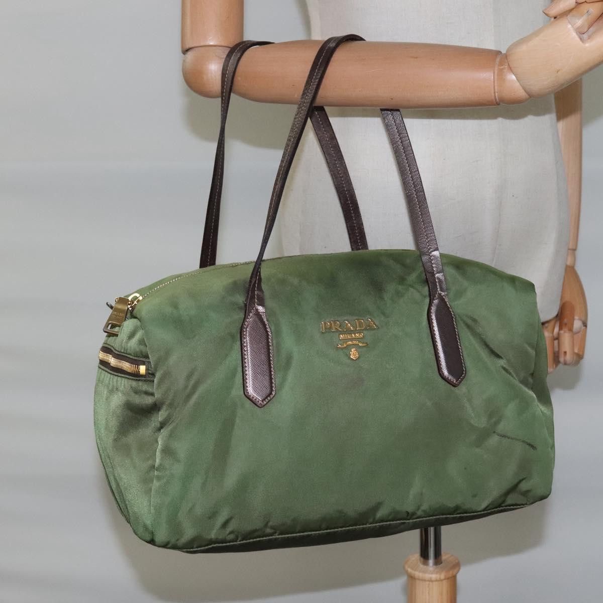 Prada Re-Nylon Green Synthetic Handbag (Pre-Owned) Size ONE SIZE - 18 Thumbnail