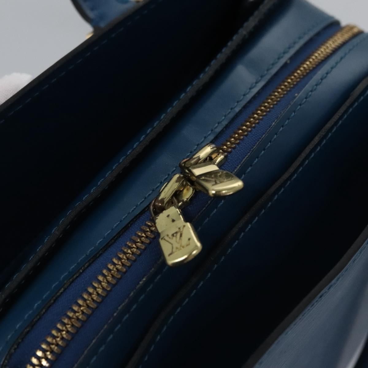 Louis Vuitton Pont Neuf Blue Leather Handbag (Pre-Owned) Size ONE SIZE - 13 Thumbnail