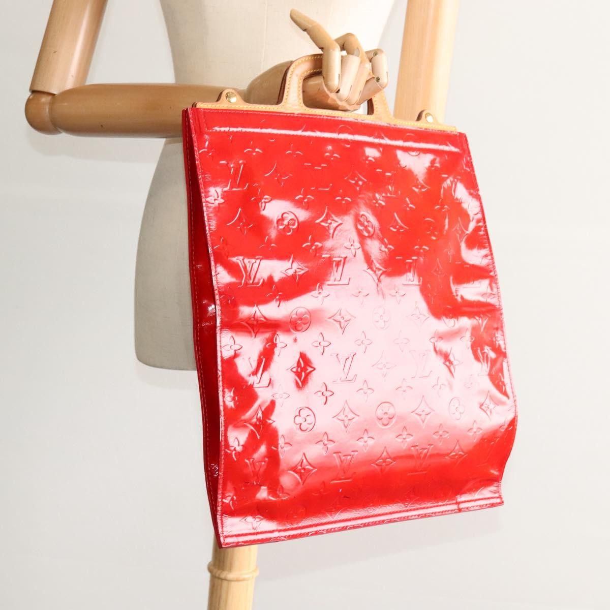 Louis Vuitton Stanton Red Patent Leather Tote Bag (Pre-Owned) Size ONE SIZE - 17 Thumbnail
