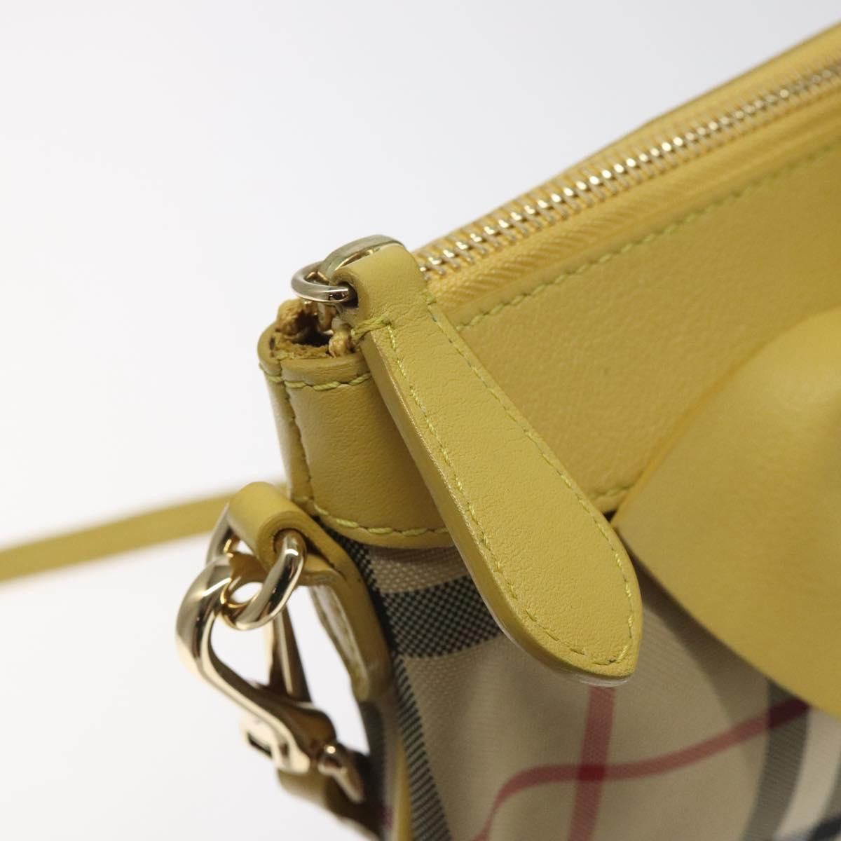 Burberry Nova Check Beige Canvas Shoulder Bag (Pre-Owned) Size ONE SIZE - 8 Thumbnail