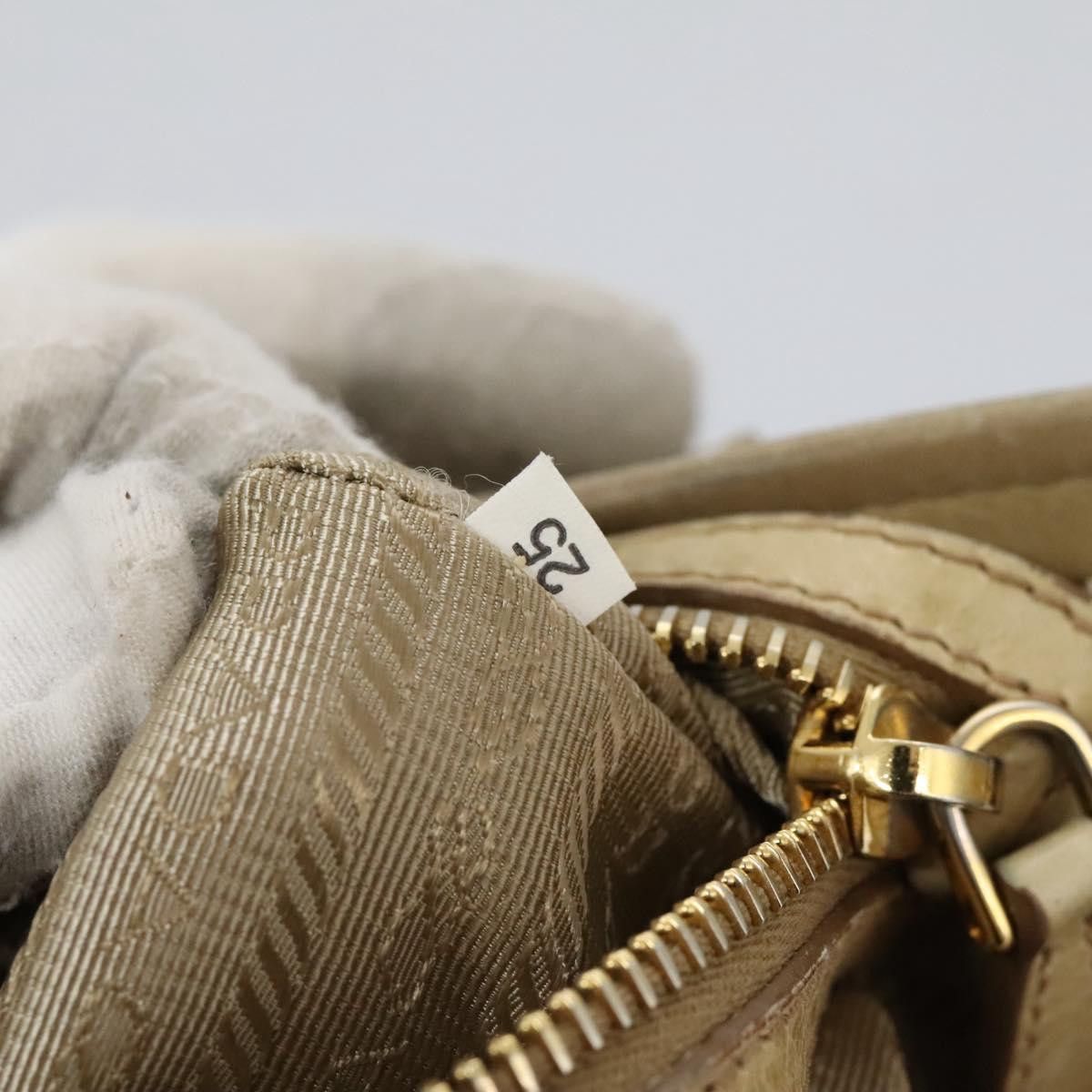 Prada Vitello Beige Leather Handbag (Pre-Owned) Size ONE SIZE - 16 Thumbnail