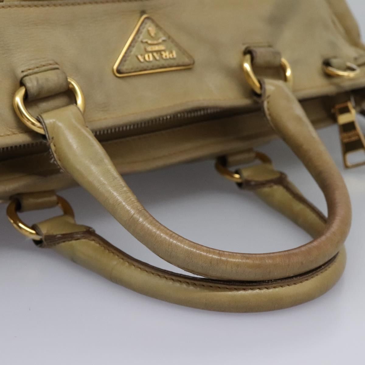 Prada Vitello Beige Leather Handbag (Pre-Owned) Size ONE SIZE - 5 Thumbnail