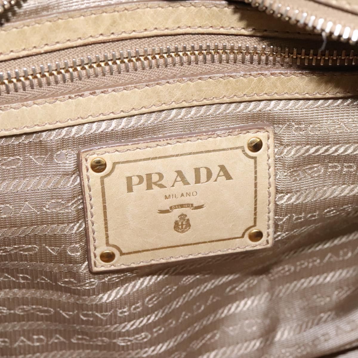 Prada Vitello Beige Leather Handbag (Pre-Owned) Size ONE SIZE - 15 Thumbnail