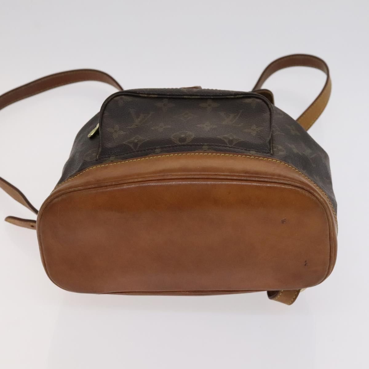Louis Vuitton Montsouris Mm Brown Canvas Backpack Bag (Pre-Owned) Size ONE SIZE - 9 Thumbnail