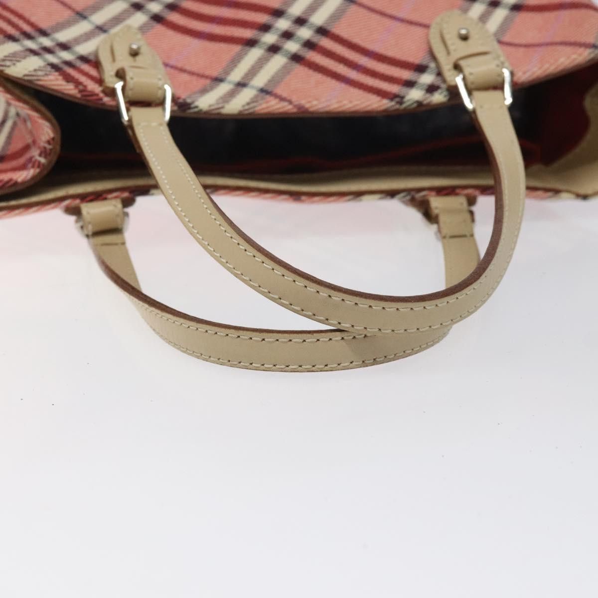 Burberry Nova Check Pink Canvas Tote Bag (Pre-Owned) Size ONE SIZE - 15 Thumbnail
