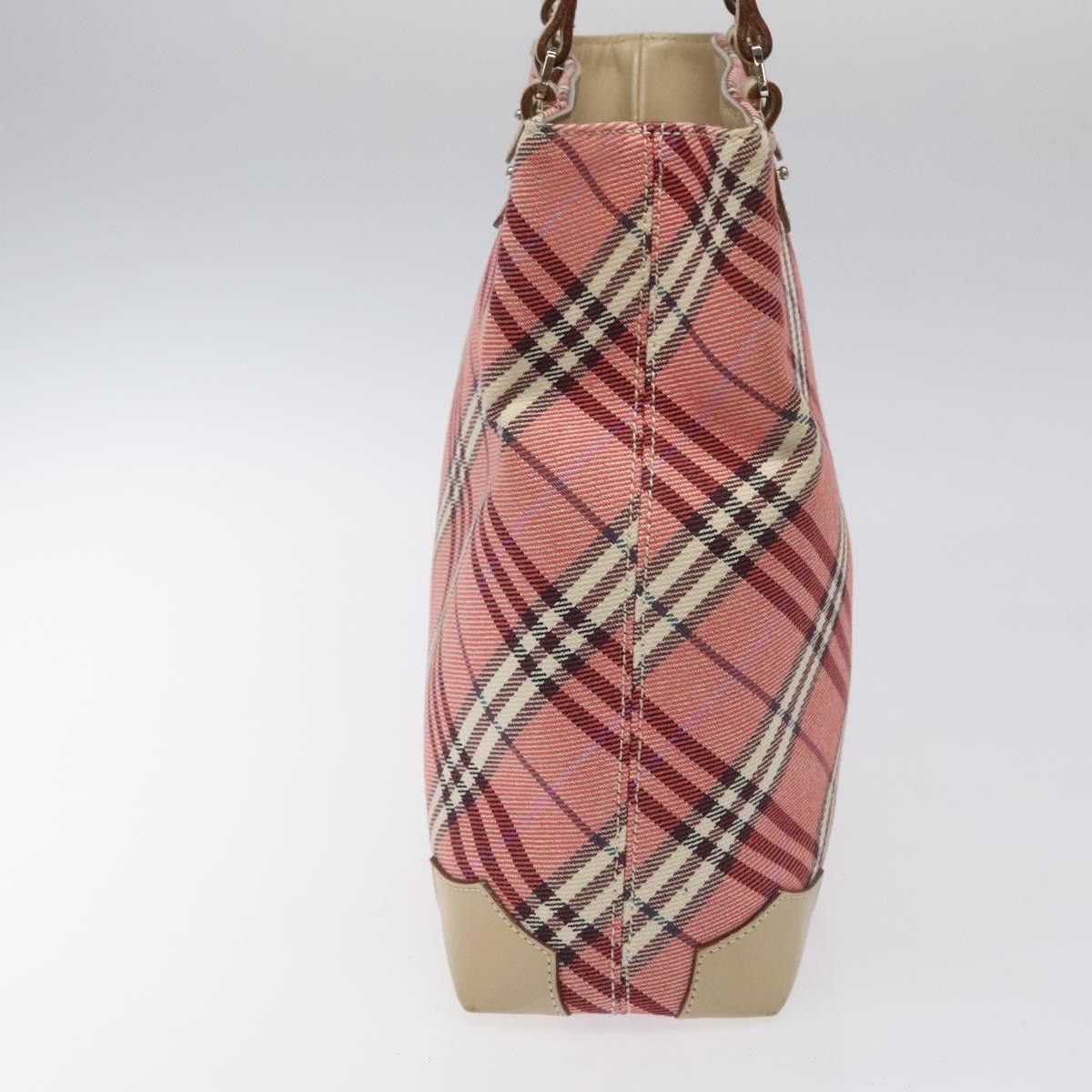 Burberry Nova Check Pink Canvas Tote Bag (Pre-Owned) Size ONE SIZE - 4 Thumbnail