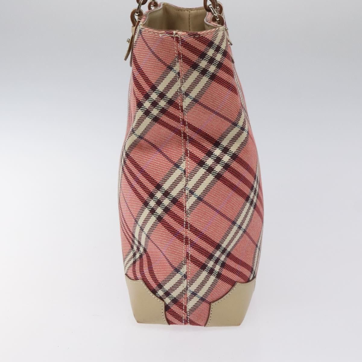 Burberry Nova Check Pink Canvas Tote Bag (Pre-Owned) Size ONE SIZE - 3 Thumbnail