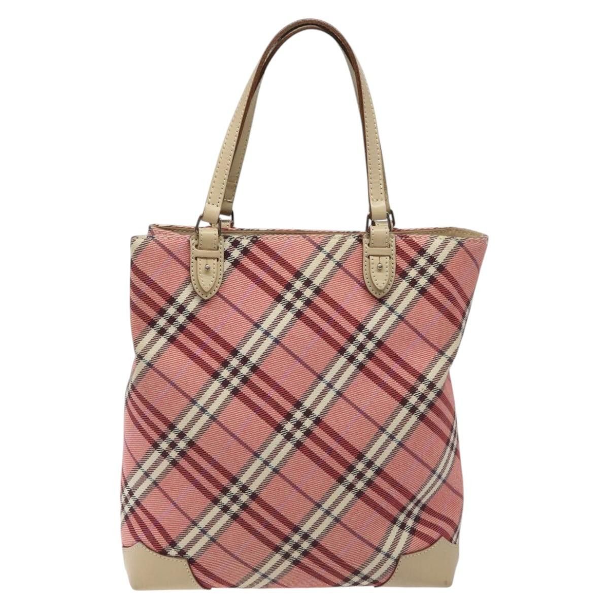 Burberry Nova Check Pink Canvas Tote Bag (Pre-Owned) Size ONE SIZE - 2 Thumbnail
