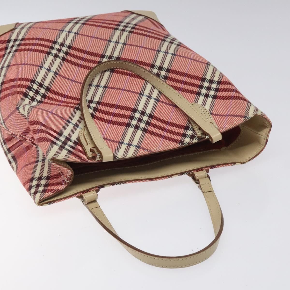Burberry Nova Check Pink Canvas Tote Bag (Pre-Owned) Size ONE SIZE - 12 Thumbnail