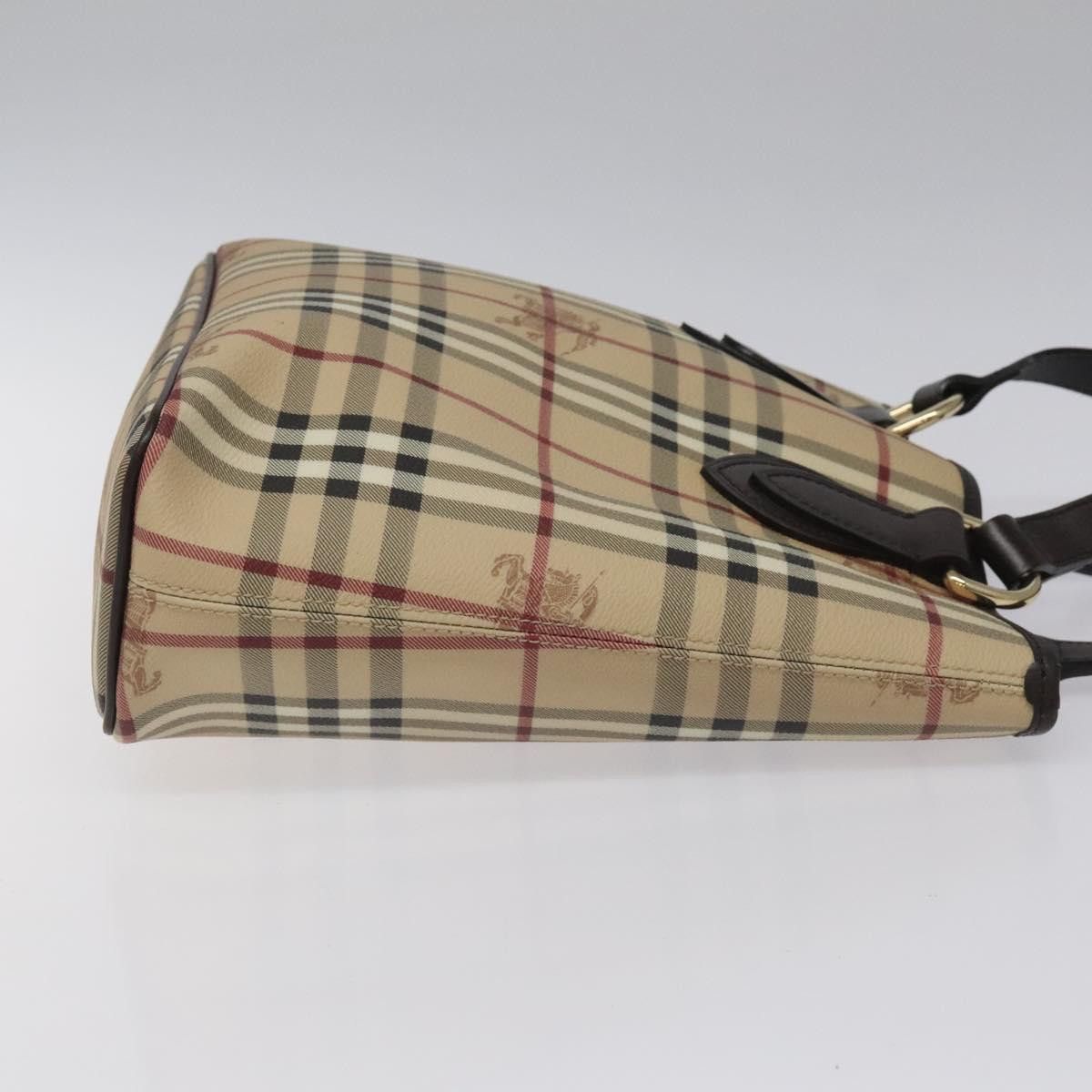Burberry Nova Check Beige Canvas Tote Bag (Pre-Owned) Size ONE SIZE - 4 Thumbnail