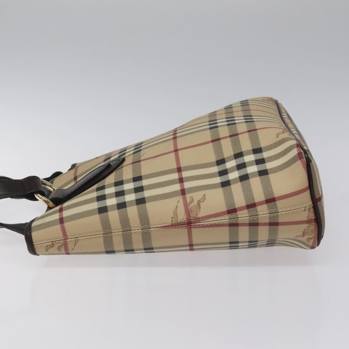 Burberry Nova Check Beige Canvas Tote Bag (Pre-Owned) Size ONE SIZE - 3 Thumbnail
