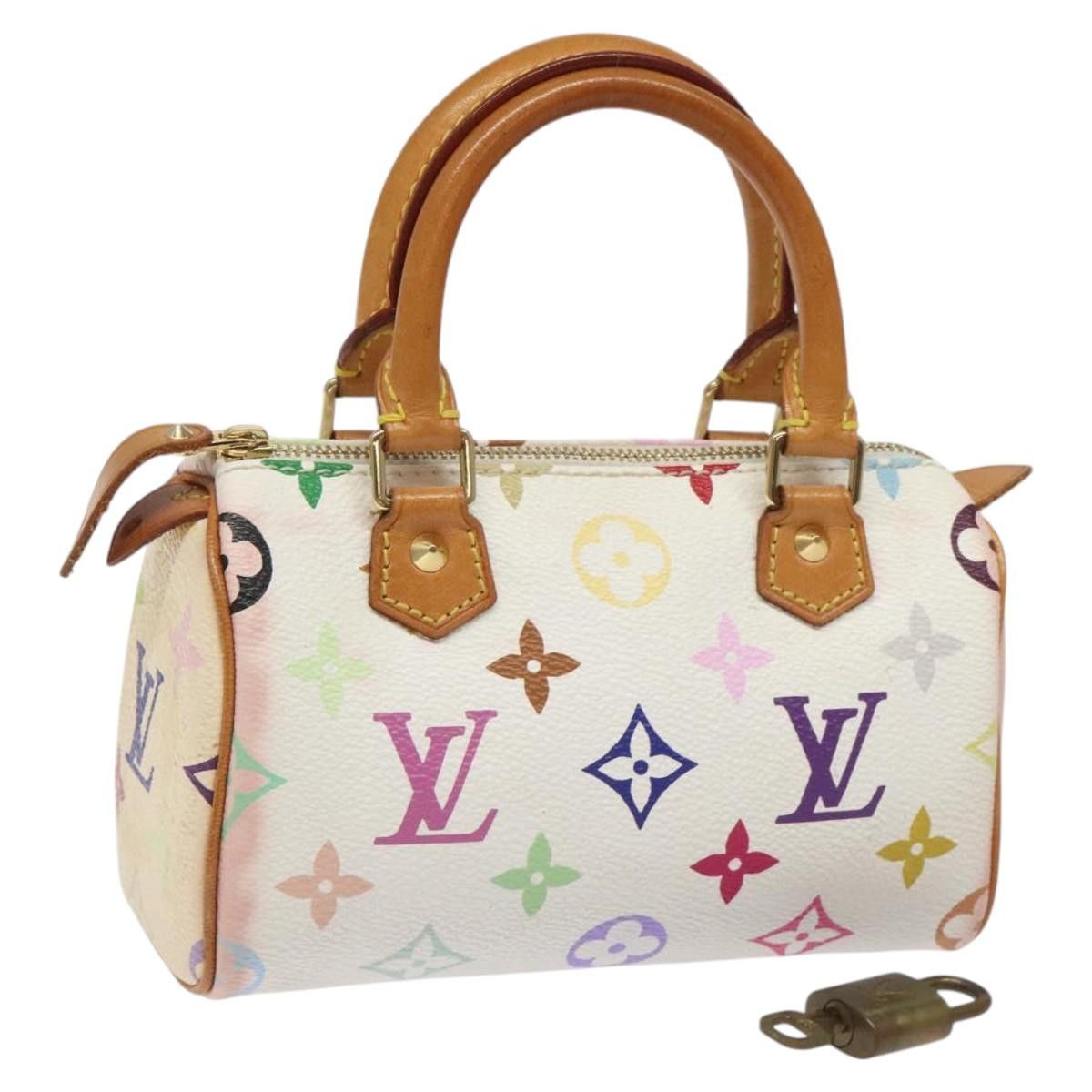 Louis Vuitton Mini Speedy White Canvas Handbag (Pre-Owned) Size ONE SIZE - 18 Thumbnail