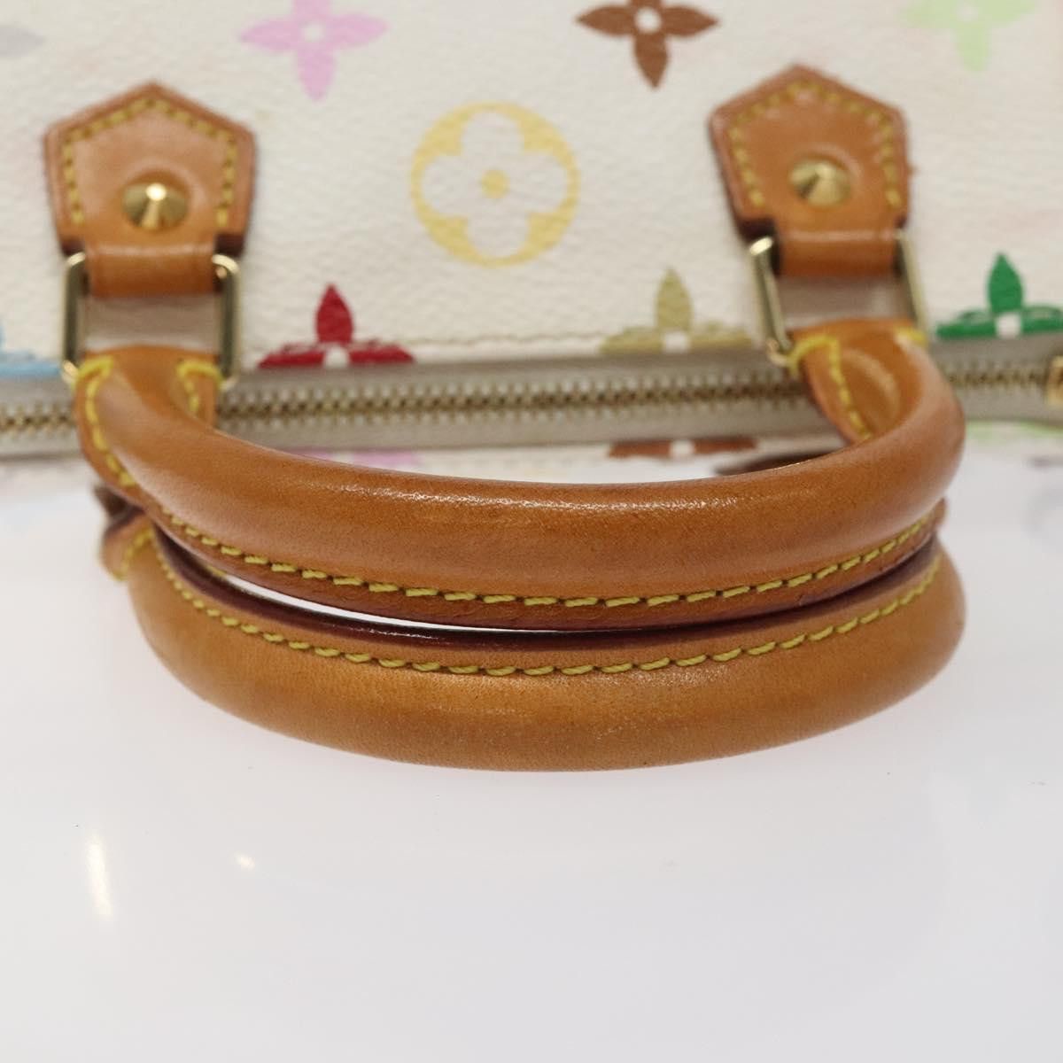 Louis Vuitton Mini Speedy White Canvas Handbag (Pre-Owned) Size ONE SIZE - 5 Thumbnail