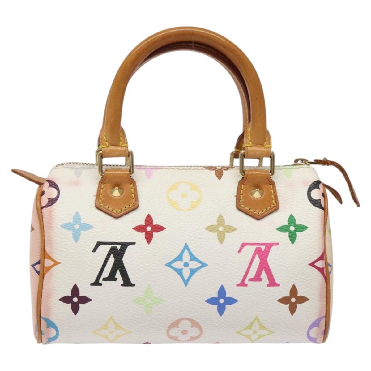 Louis Vuitton Mini Speedy White Canvas Handbag (Pre-Owned) Size ONE SIZE - 2 Thumbnail