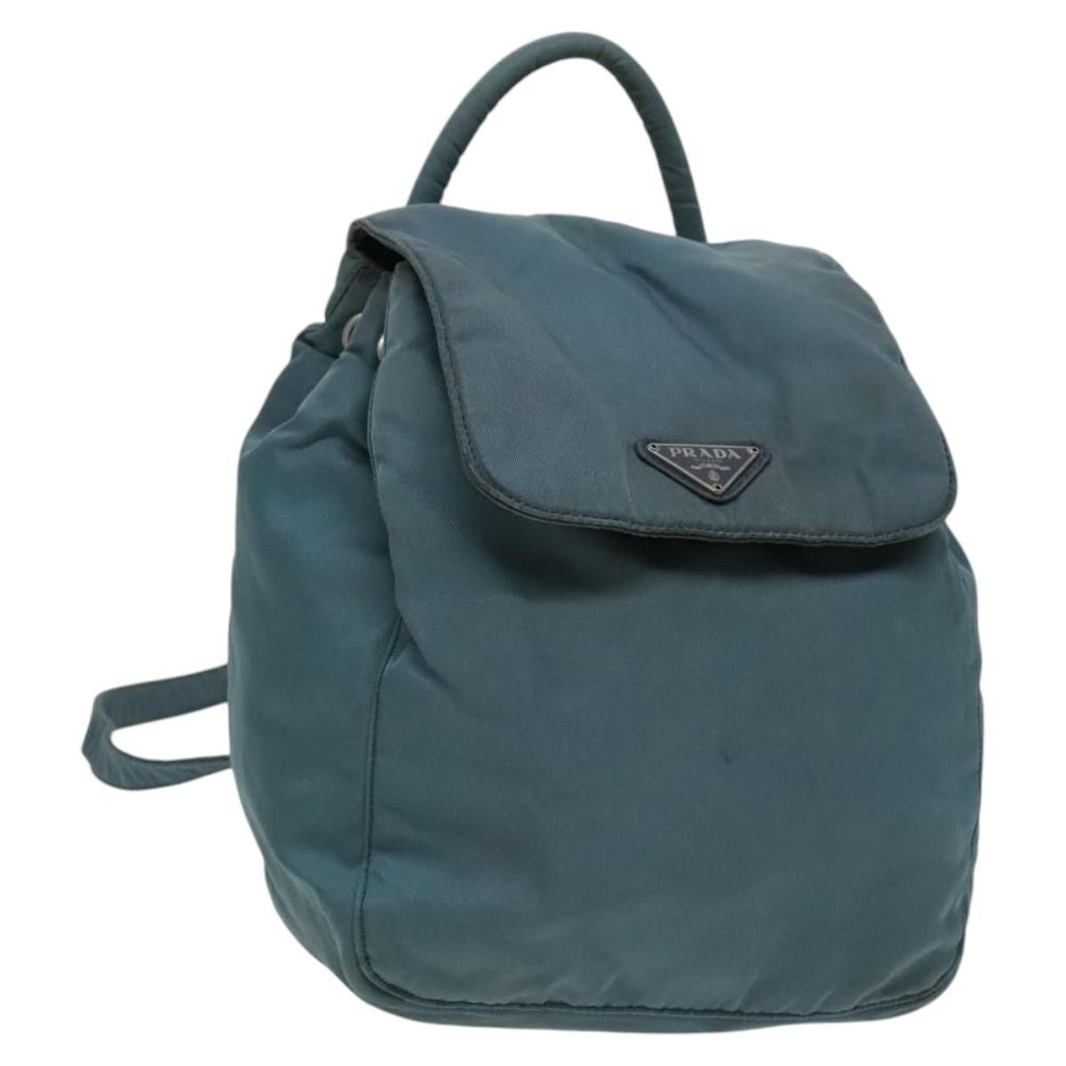 Prada Re-Nylon Blue Synthetic Backpack Bag (Pre-Owned) Size ONE SIZE - 19 Thumbnail