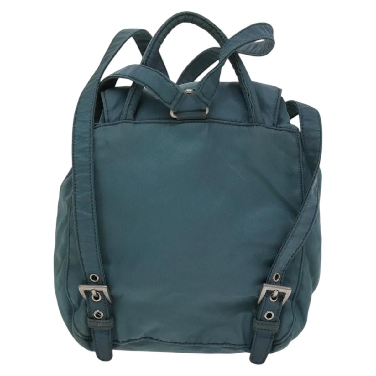 Prada Re-Nylon Blue Synthetic Backpack Bag (Pre-Owned) Size ONE SIZE - 2 Thumbnail