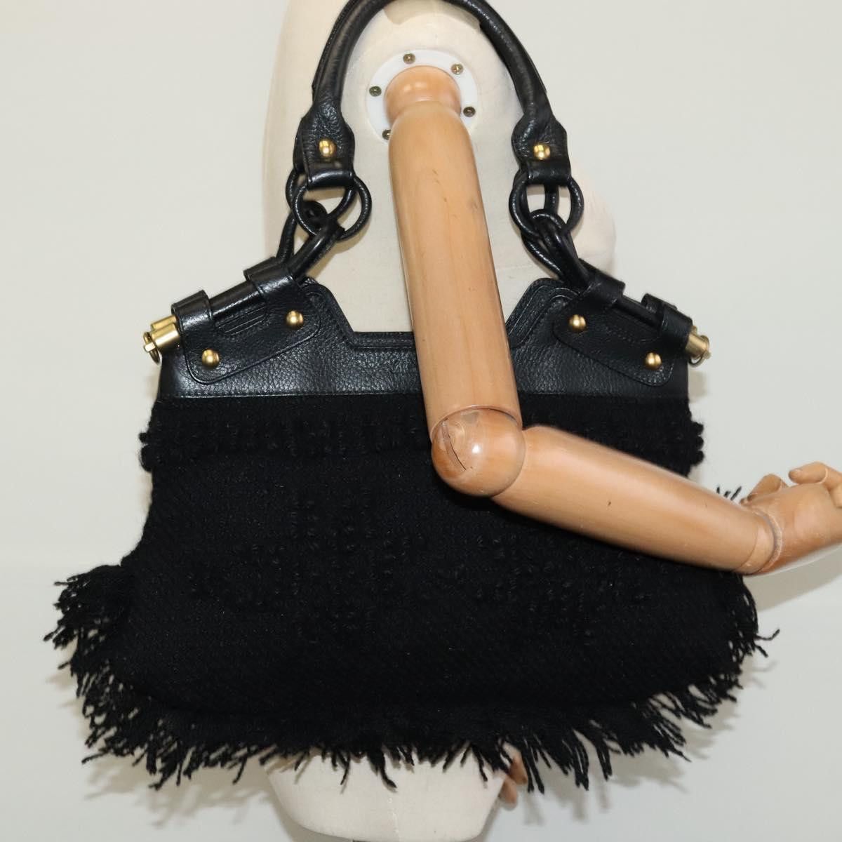 Salvatore Ferragamo Black Wool Handbag (Pre-Owned) Size ONE SIZE - 20 Thumbnail