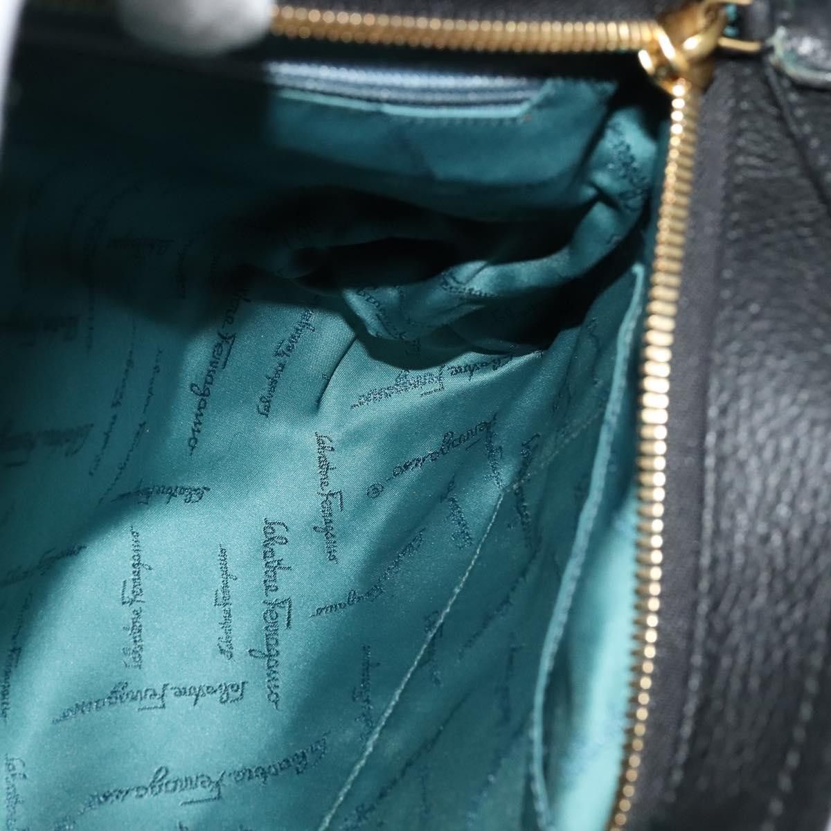Salvatore Ferragamo Black Wool Handbag (Pre-Owned) Size ONE SIZE - 16 Thumbnail