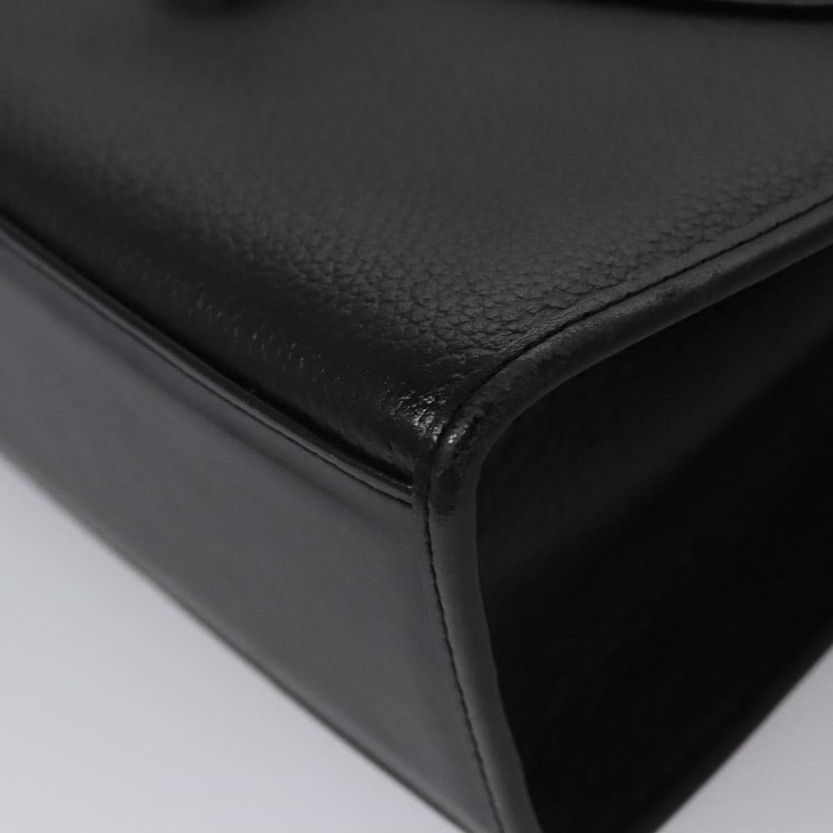Burberry Black Leather Handbag (Pre-Owned) Size ONE SIZE - 7 Thumbnail
