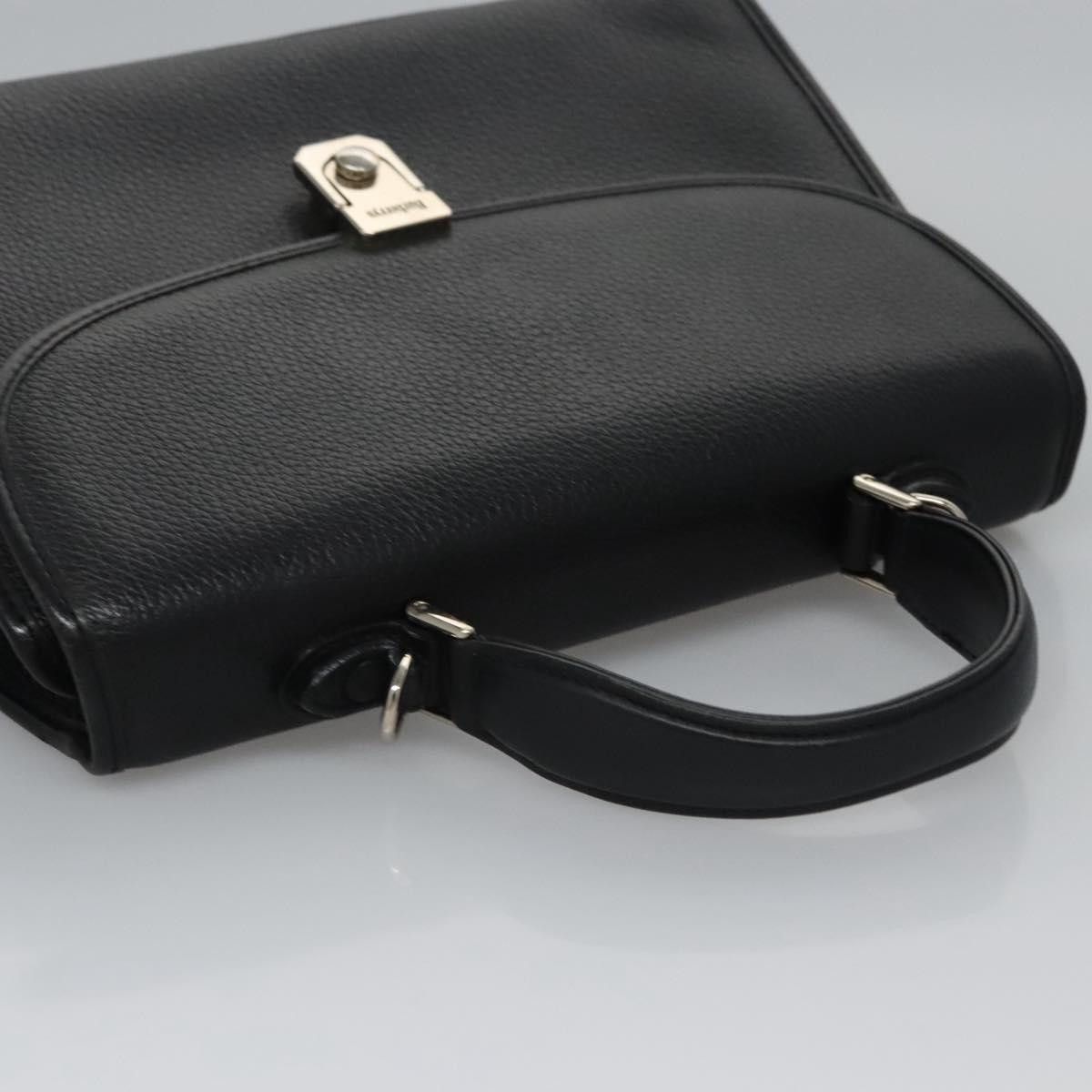 Burberry Black Leather Handbag (Pre-Owned) Size ONE SIZE - 3 Thumbnail