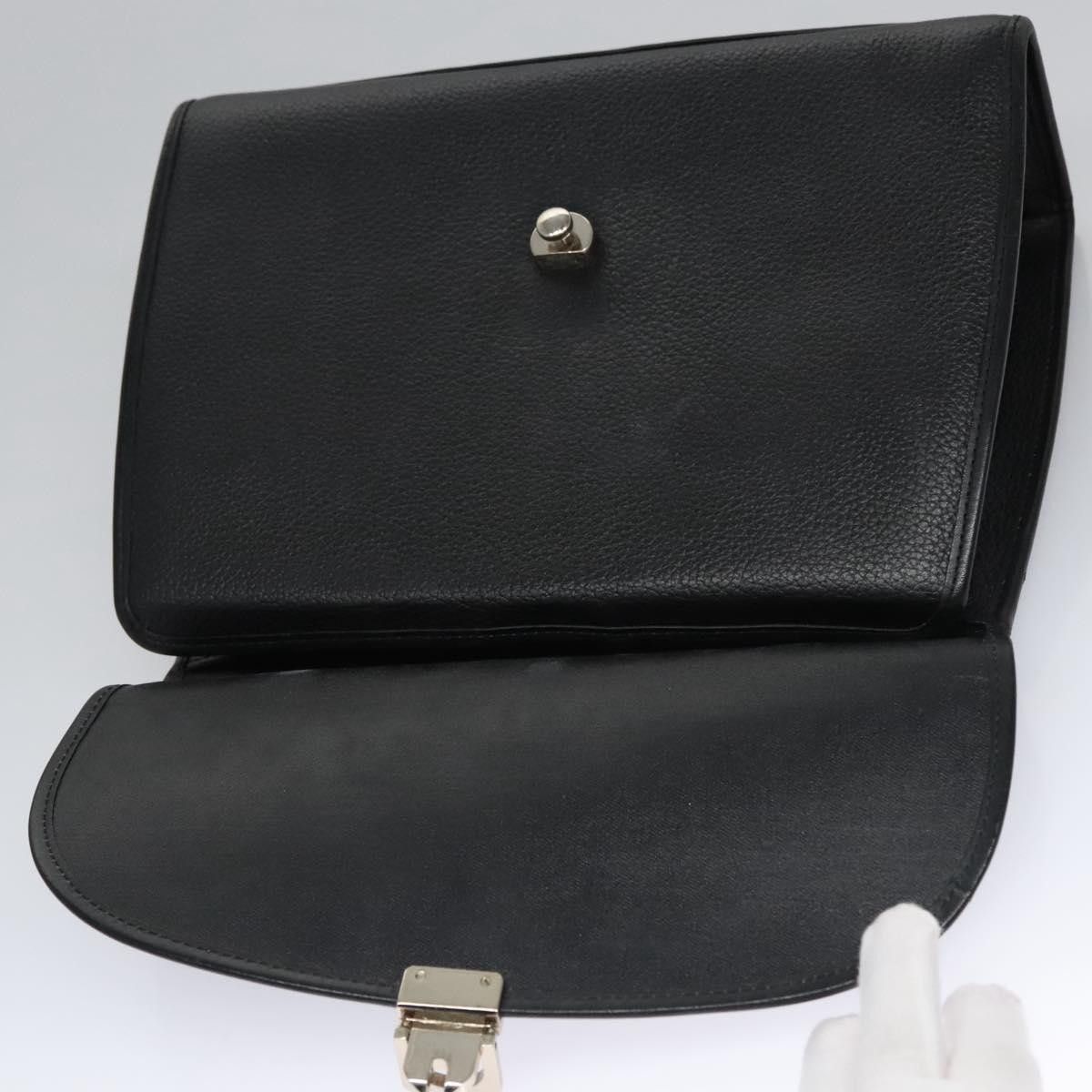 Burberry Black Leather Handbag (Pre-Owned) Size ONE SIZE - 15 Thumbnail