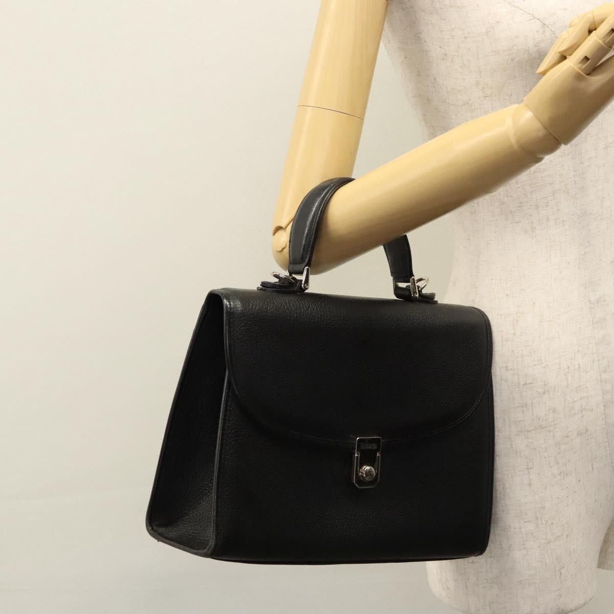 Burberry Black Leather Handbag (Pre-Owned) Size ONE SIZE - 12 Thumbnail