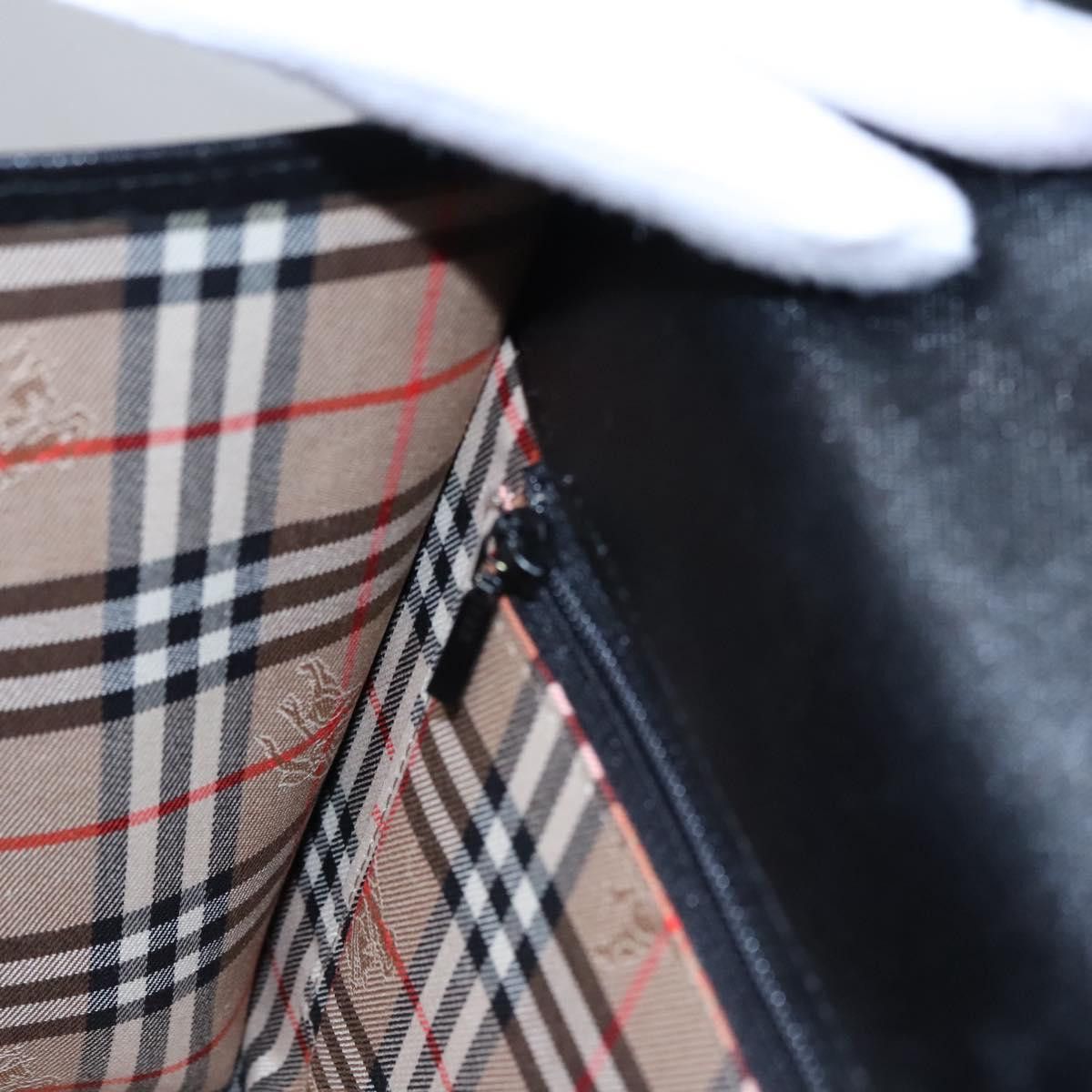 Burberry Black Leather Handbag (Pre-Owned) Size ONE SIZE - 18 Thumbnail