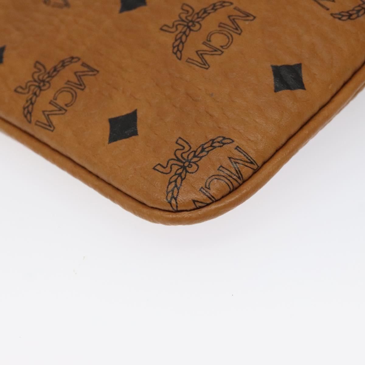MCM Visetos Brown Leather Clutch Bag (Pre-Owned) Size ONE SIZE - 18 Thumbnail