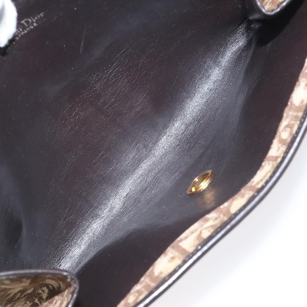 Dior Trotter Brown Canvas Shoulder Bag (Pre-Owned) Size ONE SIZE - 12 Thumbnail