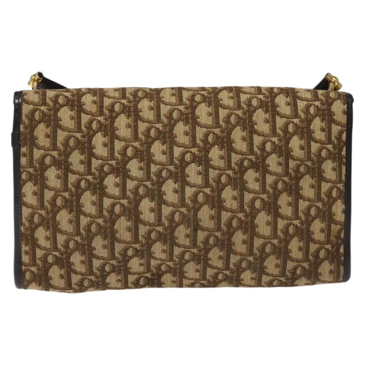 Dior Trotter Brown Canvas Shoulder Bag (Pre-Owned) Size ONE SIZE - 2 Thumbnail