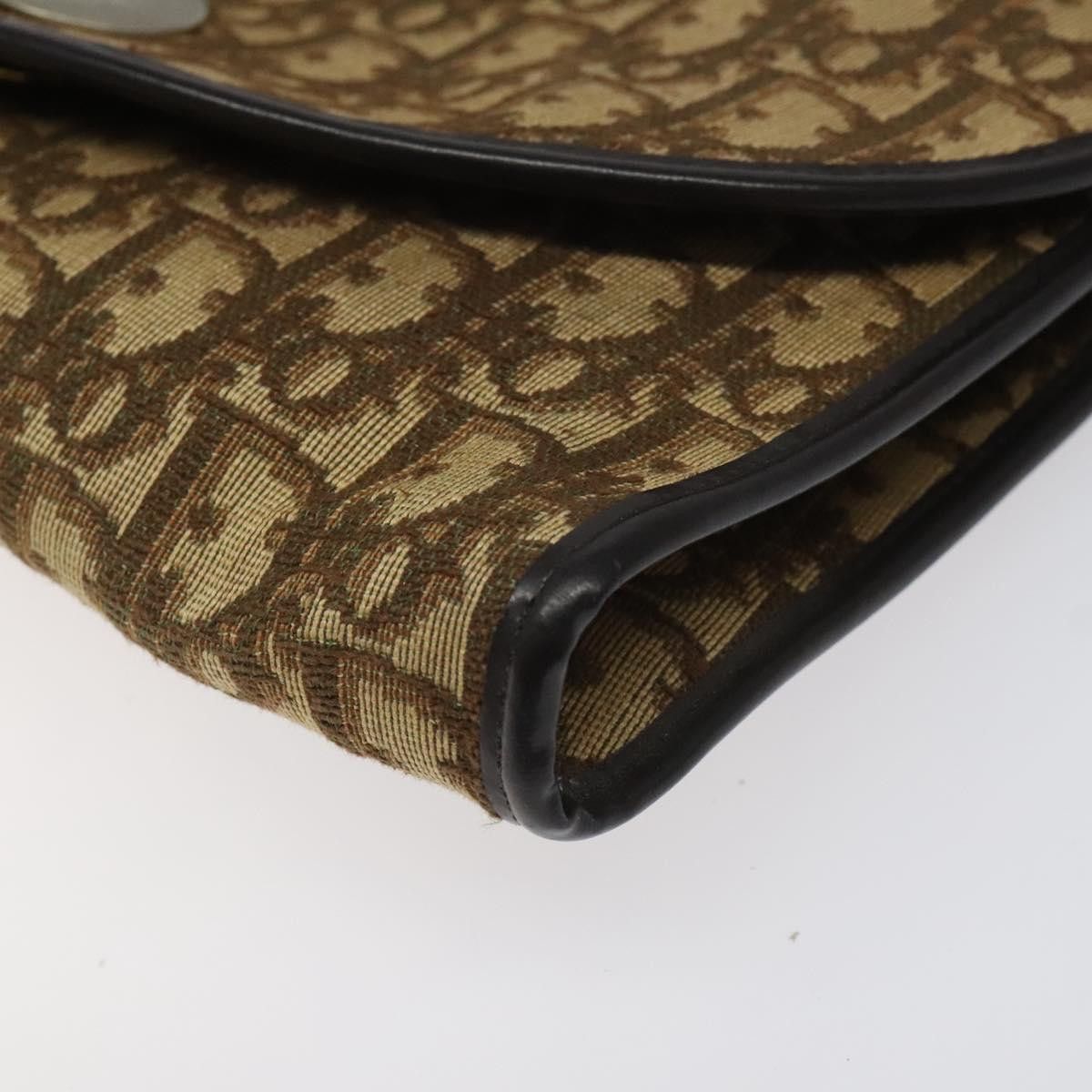 Dior Trotter Brown Canvas Shoulder Bag (Pre-Owned) Size ONE SIZE - 7 Thumbnail